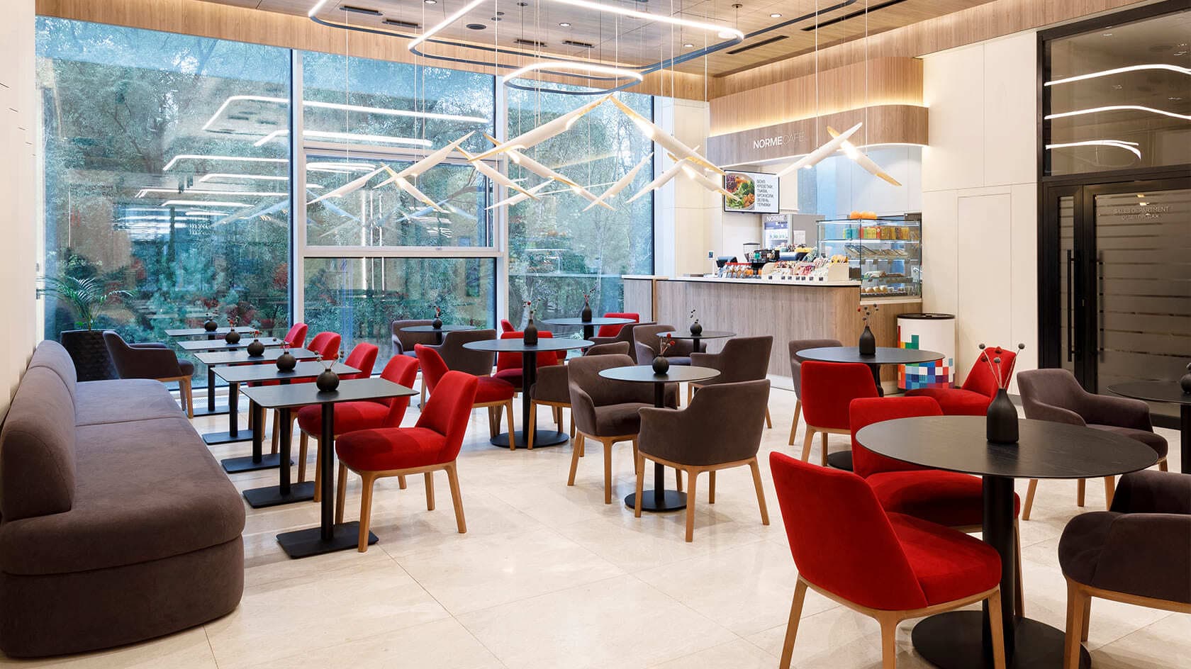 Norme Cafe seating area